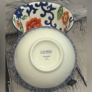 Ralph Lauren Mandarin Blue China Fruit/Dessert/Sauce Bowl, set of two, FRM1